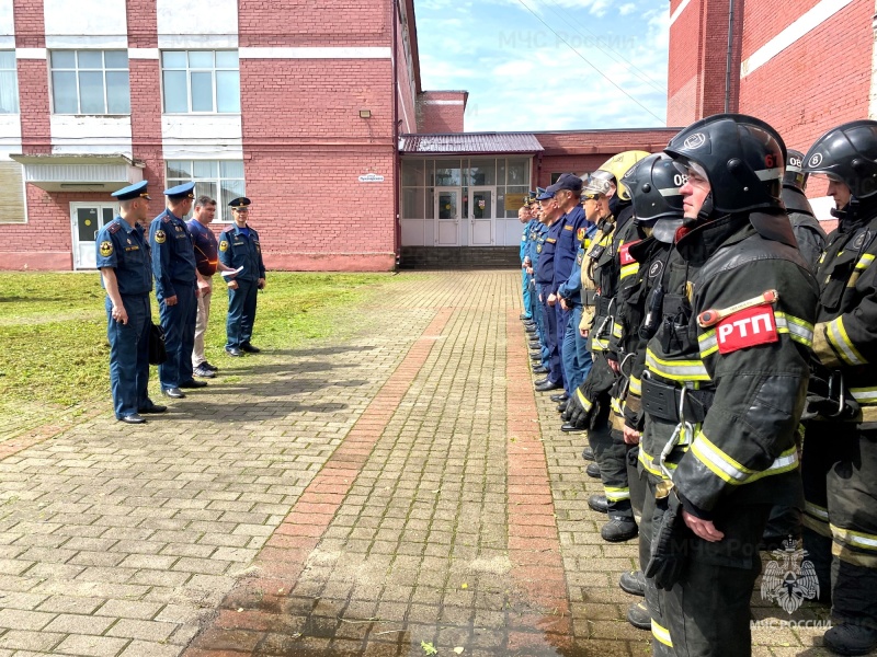 Условный пожар в Рыбинском университете