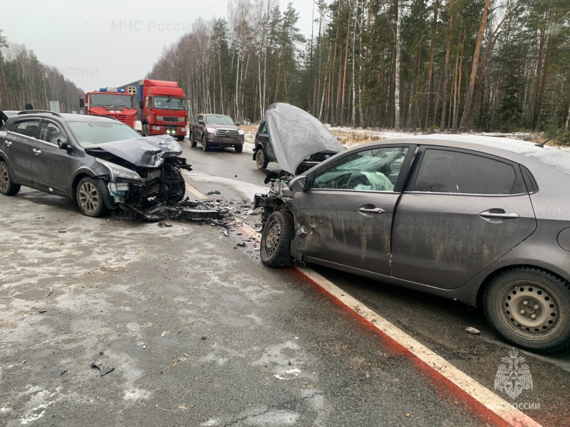 ДТП в Ярославском районе, за п. Дорожный, 27-й километр дороги P-132.