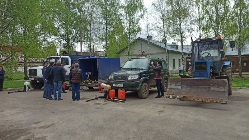 Прошла проверка добровольной пожарной команды "Семибратово"