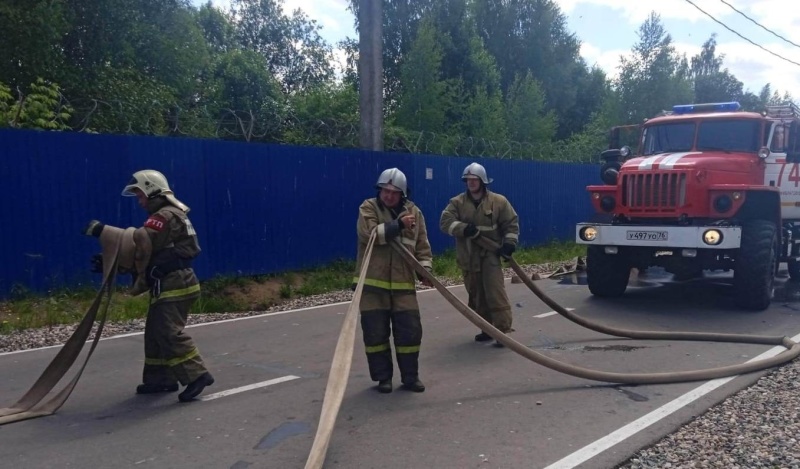 Добровольная пожарная команда «Семибратово» приняла участие в учении